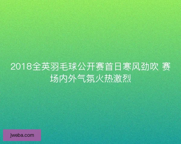 2018全英羽毛球公开赛首日寒风劲吹 赛场内外气氛火热激烈